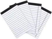 SAYEEC Writing Note Pads, A7 Size Removable Narrow Ruled Memo Pad, 7.5 x 12.5...