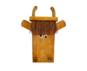 Brush Art 45cm Cow Animal Outdoor Ornament Yard/Patio Garden Home Decor Brown