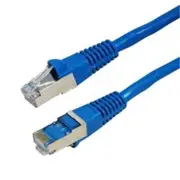 Dynamix PLE-AUGS-3 Cat6A RJ45 Patch Lead - 3m - Blue S/FTP - Shielded - 10G - 26AWG - 500MHz - Gold Plated [PLE-AUGS-3]