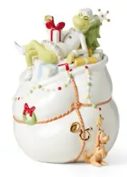 Lenox China How The Grinch Stole Christmas Merry Grinchmas Cookie Jar New