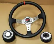 350mm Deep Dish Steering Wheel Hub Quick Release Kit For Honda Prelude 1983-1991