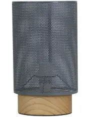 [Oriel Lighting] Lenny Mesh Bedside Table Lamp in Grey
