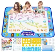 asonwell Aqua Doodle Mat 40”x32” Magic Water Drawing Mat, Educational Toy Gift