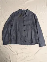 Ted Baker London Linen Wool Jacket Navy Size 6 NWT ($340)