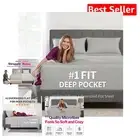 Ultimate Comfort King Size Bed Sheets - 4-Piece Microfiber Set - Silver Gray