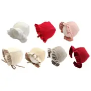 Toddler Sun Hat Winter Lace Hat Little Girl Infant Soft Lace Up Hat Bonnet Caps