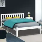 Sturdy Wooden Bed Frame Mattress Platform Plywood Slated Base Double Heavy Duty