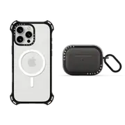 - Value Set Bounce Duo Set - iPhone 16 Pro Max Bounce Case MagSafe Compatible (Clear Black)& AirPods Pro 2 Bounce Case