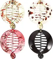 banana clips 4pcs hair accessories fishtail hair clip banana hair clips banana hair combs hair clips for women banana clips women's hair clips (Style1, One size)