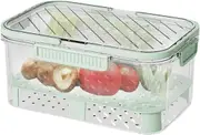 Fruit Storage Container Lunch Fruit Container Portable Fruit Food Storage With Handle,Airtight Snack Saver Box Fresh-Keeping Container