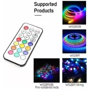 LED RGB RF Remote Controller DC 5-12V 21 Key For WS2811 WS2812B LED Strip Light