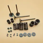 For XR400 XR 400R Head Intake Exhaust Valves Seals Springs Outer Inner Springs Valve Spring Seats Valve Cotters
