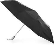 Automatic Open Close Water-Resistant Foldable Golf Umbrella with Sun Protection (Color : Black)