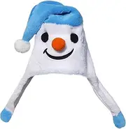 Christmas Novelty Hats - Shape Plush Hats | Soft Novelty Hats Adjustable Drawstring Christmas Hats for Holiday Parties Family Gatherings