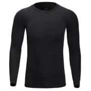 Men T Shirt Compression Long Sleeve Under Base Layer Quick Dry Sports Gym Tops