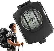 Outdoor Waterproof Compass,Portable Waterproof Sighting Compass - Multi-Purpose Survival Tool for Boating, Mountaineering, Exploration, Field Practice, Camping