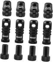 Perfeclan 12 Bike Valve Caps for Tire Replacement, Presta to American Adaptor for Outdoor Activities