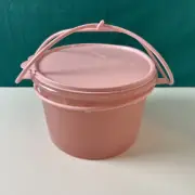 Tupperware Canister Cariolier Handle light Candy Floss Pink 14 Cup New
