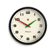 Newgate Superstore Wall Clock Alpha Dial Black