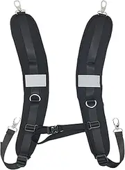 1 Pair Shoulder Strap Belt Backpack Straps Replace Lightweight Oxford Cloth, Black Diving Fabric