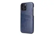 For iPhone 13 Pro Max Case Deluxe Leather Wallet Back Shell Slim Cover Blue
