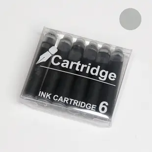 JC STUDIO鋼筆卡式墨水/ 灰色/ 6入/ 歐規