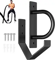 Battle Rope Wall Storage | Heavy Duty Steel Exercise Rope Storage - Solid Workout Bracket, Multipurpose Hook for Home Gym, Commercial Gym