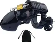 Chastity Cage Plastic Chastity Device Black Cobra Chastity Lock Pennis Holder Cages Adult Sex Toy for Man Penis Exercise Bondage