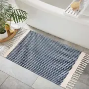Boho Bathroom Rugs, Small 2x3 Front Door Mat Lightweight Entryway Rug Woven C...