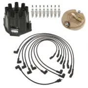ACDelco Ignition Kit Distributor Rotor Cap Wire Spark Plugs .035" For Chevy 5.7L