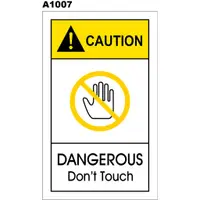 在飛比找蝦皮購物優惠-警告貼紙 A1007 警示貼紙 請勿觸碰 請勿觸摸 [ 飛盟