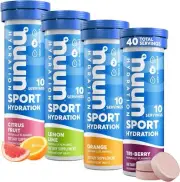 Nuun Sport Electrolyte Tablets for Proactive Hydration, Mixed Citrus Berry 4 (40