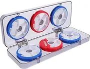 BESPORTBLE 1 Pack Silicone Fishing Line Bobbin Spools Lightweight and Durable Fishing Reel Storage with Hard Box Color