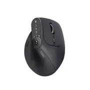 Multi-Device Vertical Ergonomic Mouse with Function Adjustment, Kno Rechargeable, 2.4G, Bluetooth, Wireless, PC, Tablet