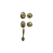 Master Lock Handleset W/ Ball Knob Interior & Deadbolt HDLBA0615KA4 Satin Nickel
