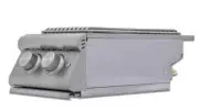Blaze Built-In Double Side Burner with Lights, Natural Gas (BLZ-SB2-LTE3-NG)