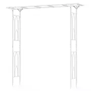 Fin Decorative Metal Garden Trellis Arch Durable Steel Tubing Wedding Party Archway