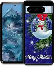 Goodsprout Compatible with Google Pixel 8 Pro Case,Merry Christmas Amazing Pattern Design Shockproof Anti-Scratch Hard PC Back Case for Google Pixel 8 Pro