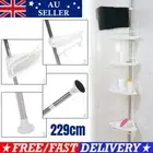 Telescopic Bathroom 4 Tier Shelf Caddy Hold Bathroom Organiser Storage Rack