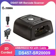 Motorola Zebra DS457-SR20009 Fixed Mount Barcode Scanner USB/RS232 Kit w/ Cable