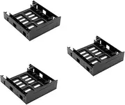 ETHZZLE 3pcs HDD Ssd Mounting Bracket Front Bay Adapter for Hard Drive Mounting Kit Compatible Computer Case