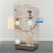 Birdcage Gold Large Breeding Bird Cage Villa Parrot Cage Large Bird Toy with Feeder for Parakeet Canary Finches Parrot Bird Cage