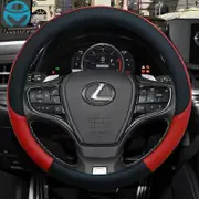 for Lexus is250 RX350 is350 GX460 is300 ES350 RC CT200h 100% DERMAY Brand Car Steering Wheel Cover PU Leather Auto Accessories Red