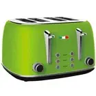 Vintage Electric 4 Slice Toaster GREEN Stainless Steel 1650W not Delonghi