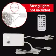 US Controller Plug 8-Modes w/Memory Function For LED Icicle Curtain String Light