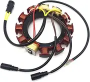 Outboard Stator Compatible with Johnson Evinrude 584643 763779 1993-2001 (185,200&225HP–6 Cyl) 1995-2001 (250&300HP–8Cyl) 18-5877 173-4643