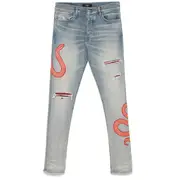 [AMIRI] CNY XO Snake Jeans