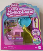 Barbie Mini BarbieLand Doll & Vehicle 1.5" Doll and Dreamboat