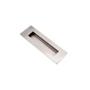 MANOVELLA Sliding Door Flush Pull - 150mm x 50mm - Brushed Nickel