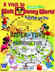 VINTAGE REPRINT - 1971 - A VISIT TO WALT DISNEY WORLD PUNCH-OUT AND PLAY BOX SET